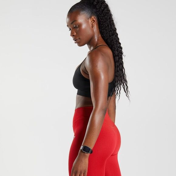 Gymshark Sweat Seamless Sports Bra light support Size S in Black NWT in Package - Picture 4 of 12